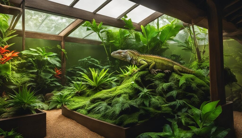 Iguana enclosure